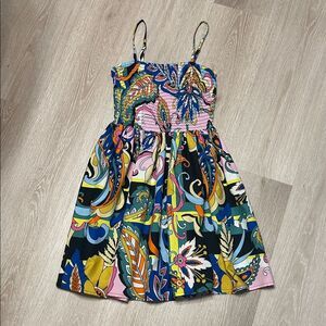 Truth NYC Girls Smocked Colorful Patterned Paisley Top/Dress Sz 8/10